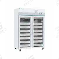 COREPOINT SCIENTIFIC Blood Bank Refrigerator: 49 cu ft, Upright, 1°C to 10°C, 35 3/4 in Overall Dp (MPN NSBR492WSGCR-0). Key specifications — Door Opening Style: Left and Right; Color: White; Alarm Type: Door Ajar; Manufacturer Part Number: NSBR492WSGCR-0; Brand: COREPOINT SCIENTIFIC; Product Type: Blood Bank Refrigerator; Door Type: Swing Glass; Refrigerant Type: R-600a.