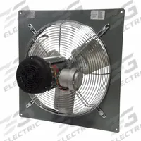 Panel Fan: Direct Drive, 18 in Blade, 1/3 hp, 3,200 cfm, 230/460V AC, 3 ph, Totally Enclosed (MPN P18-4M). Key specifications — Frame Finish: Powder Coated; Assembled: Assembled; Brand: CANARM; Nameplate Voltage: 230/460V AC; Frame Material: Steel; Hazardous Location Class: Class I, Div 1, Group C and D; Class II, Div 1, Group F and G; Guard Type: Intake.