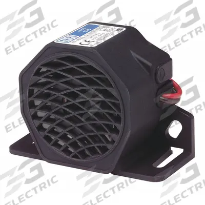 ECCO Vehicle Backup Alarm: Fixed, Multi-Freq, 97 dB Max Sound Level, 12-24V DC - Light-Duty Backup Alarms