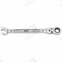 MILWAUKEE Combination Wrench: Chrome Vanadium Steel, Chrome, 10 mm Head Size, 165 mm Overall Lg (MPN 45-96-9610). Key specifications — attr309600: 10 mm; attr309611: Chrome; attr309610: Chrome Vanadium Steel; attr309604: No; attr309612: No; attr309613: No; attr309615: Yes; attr324932: MILWAUKEE.