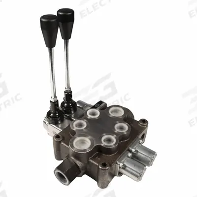 HYDRO CUSTOM Hydraulic Directional Control Valve: Four-Way / Three Positions - Manual Spool Monoblock Valves