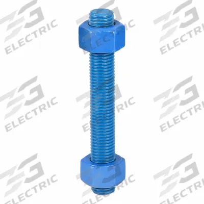 USA FASTENER Fully Threaded Stud: 1"-8 Thread Size, Steel, Grade B7, PTFE Coated, 7 1/2 in Lg - PTFE-Coated Fully-Threaded Rods & Studs
