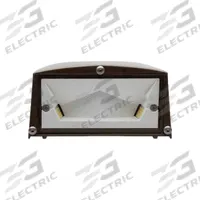 LED Wall Pack: LED, 1,700 lm, 3000K, 12 W, 120 to 240V AC, Type IV, 8 3/8 in Overall Ht (MPN EWLS02817AF730N1FMDKBZ). Key specifications — Housing Color: Bronze; Color Temperature: 3000K.