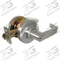 MARKS USA Door Lockset: Office Lever Locksets, Chrome, ADA Compliant (MPN 195RAB/26D-F14). Key specifications — attr1024149: Not Ligature-Resistant; attr1011488: MARKS USA; attr1024446: F109; attr1011524: No Message; attr1011506: 95 Angled; attr1011485: Yes; attr1059461: Satin Chromium-Plated : Zinc.