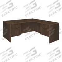 REGENCY Desk: Particle Board, Walnut, 2 Pedestals, 4 Drawers, 71 in Overall Wd, 29 in Overall Ht (MPN LLD7135NW). Key specifications — Desktop Material: Particle Board; Includes Modesty Panel: Yes; Pedestal Location: Double Pedestal; Kit Product Type: Double Pedestal Desk; Desktop Color: Walnut; Brand: REGENCY; Frame Color: Neo Walnut; Frame Material: Particle Board.