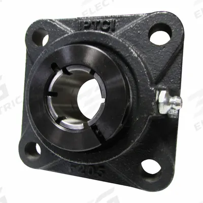 IPTCI BEARINGS Flange Mount Bearings: Radial Ball, 2 in Bore, Cast Iron, Concentric Collar - General Purpose Flange-Mount Ball Bearings
