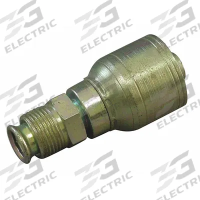 AEROQUIP Hydraulic Crimp Fitting: Steel x Steel, Straight, -8 For Hose Dash Size - Aeroquip Crimp Hydraulic Hose Fittings with Inverted Flare Connection