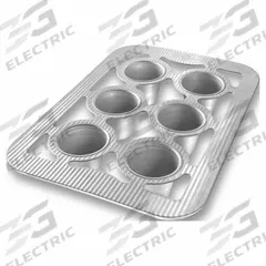 CHICAGO METALLIC Popover Pan: Aluminized Steel, 6 Slots, 11 1/8 in Overall Wd, 2 1/2 in Overall Dp (MPN 26100). Key specifications — Pan Style: Popover Pan; Brand: CHICAGO METALLIC; Color: Clear; Material: Aluminized Steel; NSF Certified: No; Number of Slots: 6.