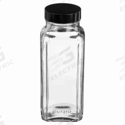 QORPAK Mixing/Storage/Sampling Bottle: 240 mL, 43-400, Phenolic, Rubber, Colorless - Rectangular Glass Lab Bottles
