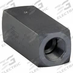 PARKER Hydraulic Check Valve: 5,000 psi, 25 gpm, 3/4 in, NPT (MPN C1200S). Key specifications — Body Material: Steel; Outlet Connection Type: NPT; Brand: PARKER; Inlet Connection Type: NPT.