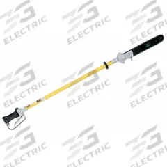 GREENLEE Hydraulic Chain Saw: 88 1/2 in Lg, 13 in, 2,000 psi, 8 gpm Max, Fiberglass Handle (MPN 43177). Key specifications — Return Port: 3/4 in - 16 SAE O-Ring; Product Type: Long Reach Chain Saw; Handle Material: Fiberglass; Pressure Port: 9/16 in - 18 SAE O-Ring; Brand: GREENLEE.