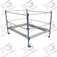 METALTECH Scaffold Tower Guardrail System: Guardrail, Steel, Guardrail & Toe Board Kits (MPN M-MGC507K). Key specifications — Compatible with Grainger Part Number: 38HT73; Color: Blue; Compatible with Manufacturer Model Number: M-MGT60; Included Components: (8) Guardrails; Material: Steel; Product Type: Guardrail; Series: Saferstack; Brand: METALTECH.