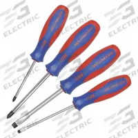 WESTWARD Magnetized Tip Screwdriver Set: 1-10 Pieces, 4 Pieces, Phillips/Slotted Tip, Ergonomic Grip (MPN 401K87). Key specifications — attr1205274: WESTWARD; attr1205269: #1.
