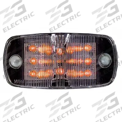 MAXXIMA Clearance Marker Light: Clearance Light, LED, Oval, Surface Mount, Amber - Clearance Lights