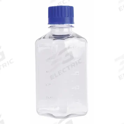 APPROVED VENDOR Media Bottle: PETG, 500 mL Capacity - oz, 500 mL Capacity - mL, Closure Included - Plastic Lab Media Bottles