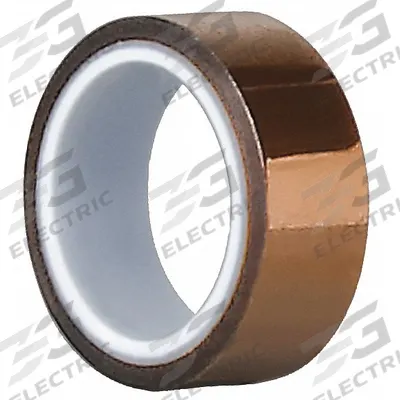 TAPECASE Film Tape: 1/2 in Wd, 5 yd Lg, 3.5 mil Thick, Polyimide Film, Silicone - High-Temperature Film Masking Tape