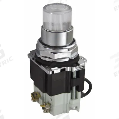 EATON Pilot Light: 30 mm Panel Mounting Size, Clear, Incandescent - Incandescent Pilot-Lights
