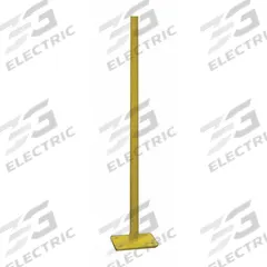 GARLOCK SAFETY SYSTEMS Gate Post: 38 1/2 in Post Ht, Galvanized, Steel, Yellow, Concrete Anchors (MPN 407182). Key specifications — Brand: GARLOCK SAFETY SYSTEMS; Includes: Concrete Anchors; Compatible Brand and Series: Garlock; Product Type: Gate Post; Compatible Manufacturer Model Number: 155160; Finish: Galvanized; Post Material: Steel; Post Type: Gate.