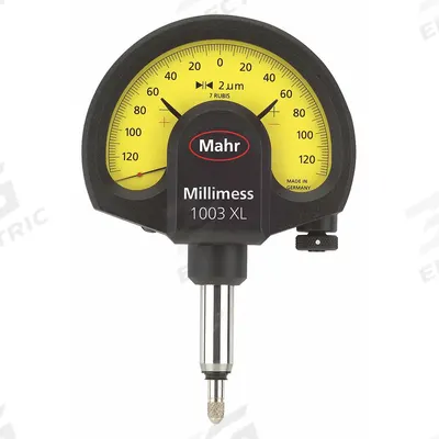 MAHR Dial Comparator: Mechanical, Micron, +/-2 micron Accuracy - Dial Comparator Gauges
