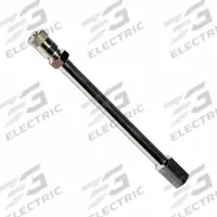 TRU-FLATE Valve Extension: Truck Extensions, Screwdriver Seal, Round, Chrome, 5 1/16 in Overall Lg (MPN 38-436-10). Key specifications — Compatible Valve Size: Standard Bore; Color: Chrome; Product Type: Truck Extensions; Shape: Round; Design: Screwdriver Seal; Compatible Thread Size: 0.305-32; Finish: Chrome Plated; Material: Brass.