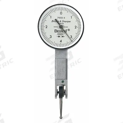 TESA BROWN & SHARPE Horizontal Dial Test Indicator: 0 in to 0.03 in, Horizontal - Dial Test Indicators - Horizontal & Tilted-Face Styles