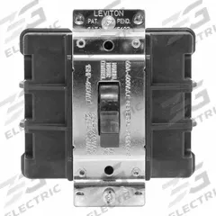 LEVITON Manual Motor Controller: 3 Poles, 60 A, No Enclosure (MPN MS603-BW). Key specifications — Brand: LEVITON; Maximum Voltage Rating: 600V AC; Mounting Style: Surface; Pilot Light: Not Included.