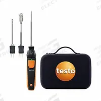 TESTO Smart Probe Set: For Type K Thermocouple Type, Bluetooth (MPN 0563 5915). Key specifications — Testing Functions: Min/Max Temperature; Accuracy: ±1.8 °F + 1 % of Reading (Surface Probe); Brand: TESTO.