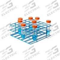 Tube Rack: 8 7/8 in Overall Wd, 2 1/2 in Overall Ht, 9 in Overall Lg, Steel, Blue, (36) Places (MPN F18794-0002). Key specifications — Material: Steel; Mounting Location: Benchtop; Color: Blue; Product Type: Test Tube Rack; Total Holding Capacity: (36) Places; Brand: SP SCIENCEWARE.