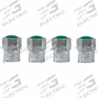SLIME Nitrogen Valve Caps: Tire Valve Caps, Nitrogen, Round, Green, Std Bore Compatible Valve Size (MPN 20230). Key specifications — Compatible Valve Size: Standard Bore; Color: Green; Product Type: Tire Valve Caps; Shape: Round; Design: Nitrogen; Material: Metal; Brand: SLIME.
