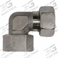 BRENNAN INDUSTRIES Compression Elbow: 18 mm OD x 18 mm OD Size, M26X1.5 x M26X1.5 Thread Size, Steel (MPN D6500-L18-L18). Key specifications — Brand: BRENNAN INDUSTRIES; Series: D6500.