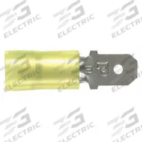 PANDUIT Wire Disconnect: Male Tab, Yellow, Nylon, Partial Coverage, 12 AWG – 10 AWG Wire Size (MPN DNF10-250M-L). Key specifications — attr1307035: PANDUIT; attr1307036: DNF10-250M-L.