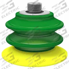 PIAB Vacuum Pad Assembly: G3/8 in, 77.5 mm Pad Dia, Polyurethane, Green, 61.72 mm Pad Ht, 60A, BX75P (MPN BX75P.5E.G40W.F). Key specifications — attr1019194: BX75P.5E.G40W.F; attr1019196: PIAB; attr1019197: 60A.
