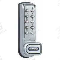 CODELOCKS Electronic Keyless Lock: Powder Coated, Cam Latch, 1 5/8 in Body Ht, 5 3/8 in Body Wd (MPN KL1200SG). Key specifications — Finish: Powder Coated; Latch Type: Cam Latch; Brand: CODELOCKS; Manufacturer Part Number: KL1200SG.