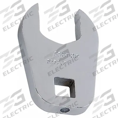 PROTO Crowfoot Socket Wrench: Alloy Steel, Chrome, 1/2 in Drive Size - Metric Open End Crowfoot Wrenches