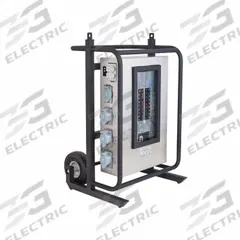 SOUTHWIRE Power Distribution Cart: Three Phase, 120/208V AC, 200 A Inlet Current Rating, Cam Locks (MPN 6220CC). Key specifications — Inlet Voltage Rating: 120/208V AC; Inlet Receptacle: Cam Locks; Brand: SOUTHWIRE.