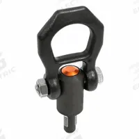 JW WINCO Quick-Release Hoist Ring: Steel, 3.9 kN Load Limit, M10 Thread Size, 14 mm Working Lg (MPN 1133-M10-14-ST). Key specifications — Thread Size: M10; Operation: Lifting; Working Load Limit - Side Load: 1.5 kN (337 lbf); Material: Steel; Brand: JW WINCO; Working Pin Length: 14 mm.