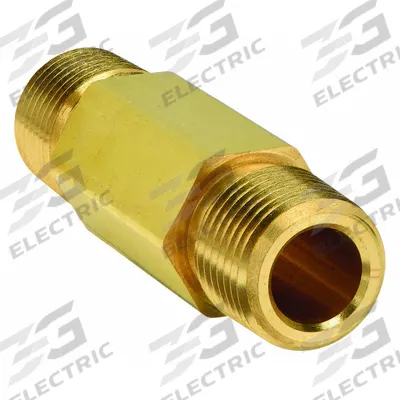 PARKER Metal Pipe Straight: Hex Nipple, Brass, 1/2 in x 1/2 in, 3,900 psi - Threaded Extreme-Pressure Instrumentation Pipe Fittings