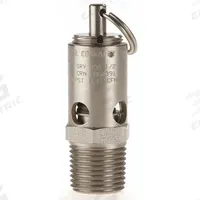 CONRADER Safety Valve: Soft Seat, 1/2 in (M)NPT Inlet (In.), 300 psi Preset Setting (PSI), Viton (MPN SRV390-1/2-V-SS-300). Key specifications — attr291993: Soft Seat; attr291998: Stainless Steel; attr292007: Viton; attr292009: Stainless Steel; attr294753: CONRADER.