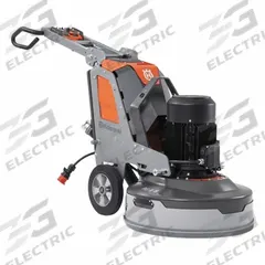 HUSQVARNA Corded Floor Grinder: Walk-Behind, Planetary, 3 Discs, 3 in Disc Dia., 31.5 in Grinding Wd (MPN 970604705). Key specifications — attr122134: HUSQVARNA; attr122160: Walk-Behind; attr122165: Clockwise/Counterclockwise.