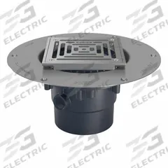 ZURN Floor Drain: 9 7/8 in Overall Dia, 5 in Grate Size, 2 in Nominal Pipe Size, Solvent Weld, PVC (MPN FD2-PV2-ST-SS). Key specifications — Color: Silver; Connection Type: Solvent Weld; Brand: ZURN; Includes: Stainless Mesh Screen.