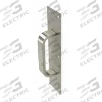 ROCKWOOD Door Pull Plate: 3 in Wd, 12 in Ht, Aluminum (MPN 122 X 70A.28). Key specifications — Material: Aluminum; Operation Type: Hand Pull; Properties: Tear-Resistant; Brand: ROCKWOOD.