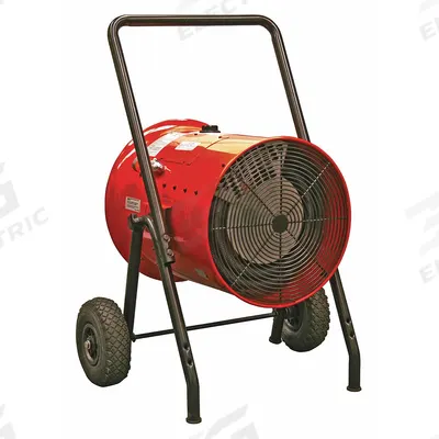 QMARK Portable Electric Salamander Heater: 15kW Watt Output, Hardwired, 480V AC - Portable Salamander Electric Jobsite & Garage Heaters