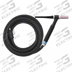 MILLER ELECTRIC TIG Torch Package: Air-Cooled, A-150, 25 ft, Rubber, 1-Piece, 17, 60% Duty Cycle (MPN WP1725RDI25). Key specifications — Brand: MILLER ELECTRIC; Manufacturer Part Number: WP1725RDI25; Neck Type: Flexible; Power Cord Material: Rubber; Gas Valve (Table): Without.