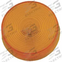 GROTE Clearance Marker Lamp: Clearance Light, Incandescent, Round, Amber, Bracket/Grommet (MPN 45813). Key specifications — Lens Color: Amber; Brand: GROTE; Electrical Connection: PL-10 Connector; Lighting Technology: Incandescent; Mount Type: Grommet; SAE Lens Code: P2.