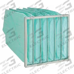 GRAINGER Pocket Air Filter: 20 in x 20 in x 22 in, MERV 11, Green, Fiberglass, 6 Pockets (MPN 2GGA5). Key specifications — Display Sell UOM: EA; Brand: GRAINGER; Media Material: Fiberglass; Performance Rating: MERV 11.