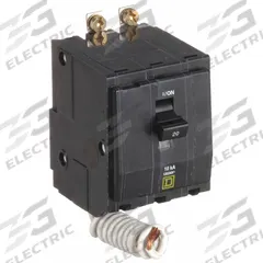 SQUARE D Miniature Circuit Breaker: 20 A, 120/240V AC, Three Phase, 10kA at 120/240V AC, 3 Poles (MPN QOB320SWN). Key specifications — Phase: Three; Amps: 20 A; AC Voltage Rating: 120/240V AC; Max. AIR Rating: 10kA at 120/240V AC; For Use With: Square D NQOD Panelboards; Brand: SQUARE D.