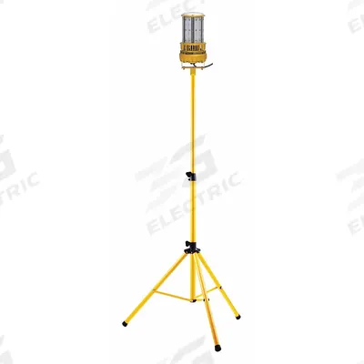 SOUTHWIRE Temporary Job Site Light: LED, 15,000 lm Max Brightness, 87.75 in Max Ht - Tripod Stand Lights