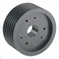 APPROVED VENDOR V-Belt Pulley: C140, 6 Groove, 14.4 in OD, Bushed Bore, F, For C/CX Belt Section (MPN 6C140F). Key specifications — Pulley Industry Number: C140; Pitch Diameter: 14 in (C); For Belt Section (broad, with similar types): C or CX.