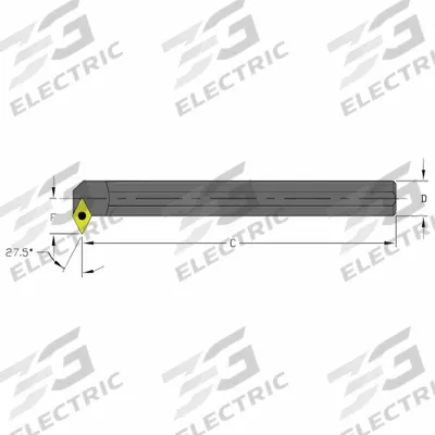 ULTRA-DEX USA Indexable Boring Bar: S16R SDNCR3 (MPN 957-000-374) - Indexable Boring Bars