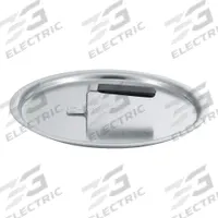 VOLLRATH Cover: 9 in Top Dia, Stainless Steel, Silver, Stainless Steel, NSF Certified, Natural (MPN 69329). Key specifications — Brand: VOLLRATH; Handle Color: Black; NSF Certified: Yes; Product Type: Cover; Body Color: Silver; Handle Material: Stainless Steel; Body Material: Stainless Steel; Handle Type: Welded.